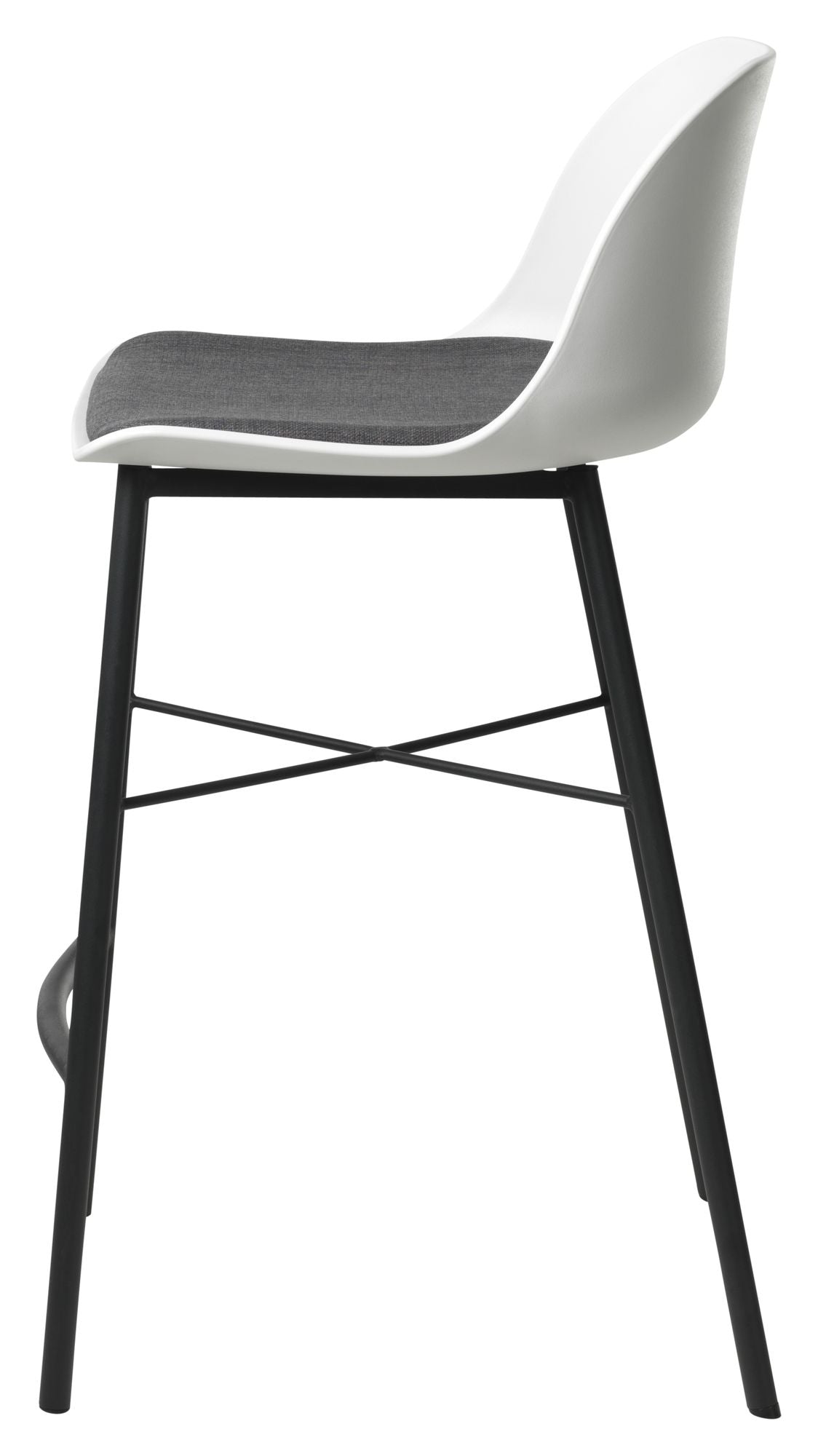 Whistler bar stool SH: 68cm, White PP