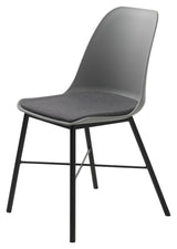 Whistler Dining chair, Gray PP/Black metal