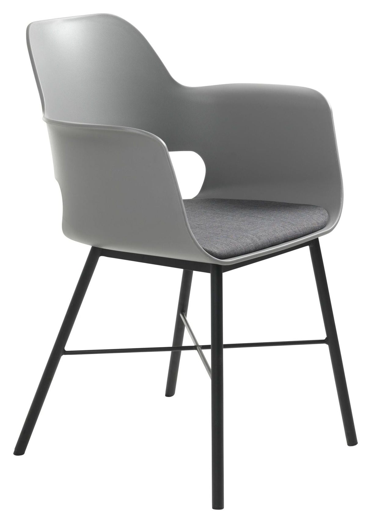 Whistler Dining chair with armrests, Gray PP