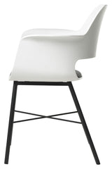 Whistler Dining chair with armrests, White PP