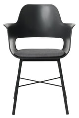 Whistler Dining chair with armrests, Black PP