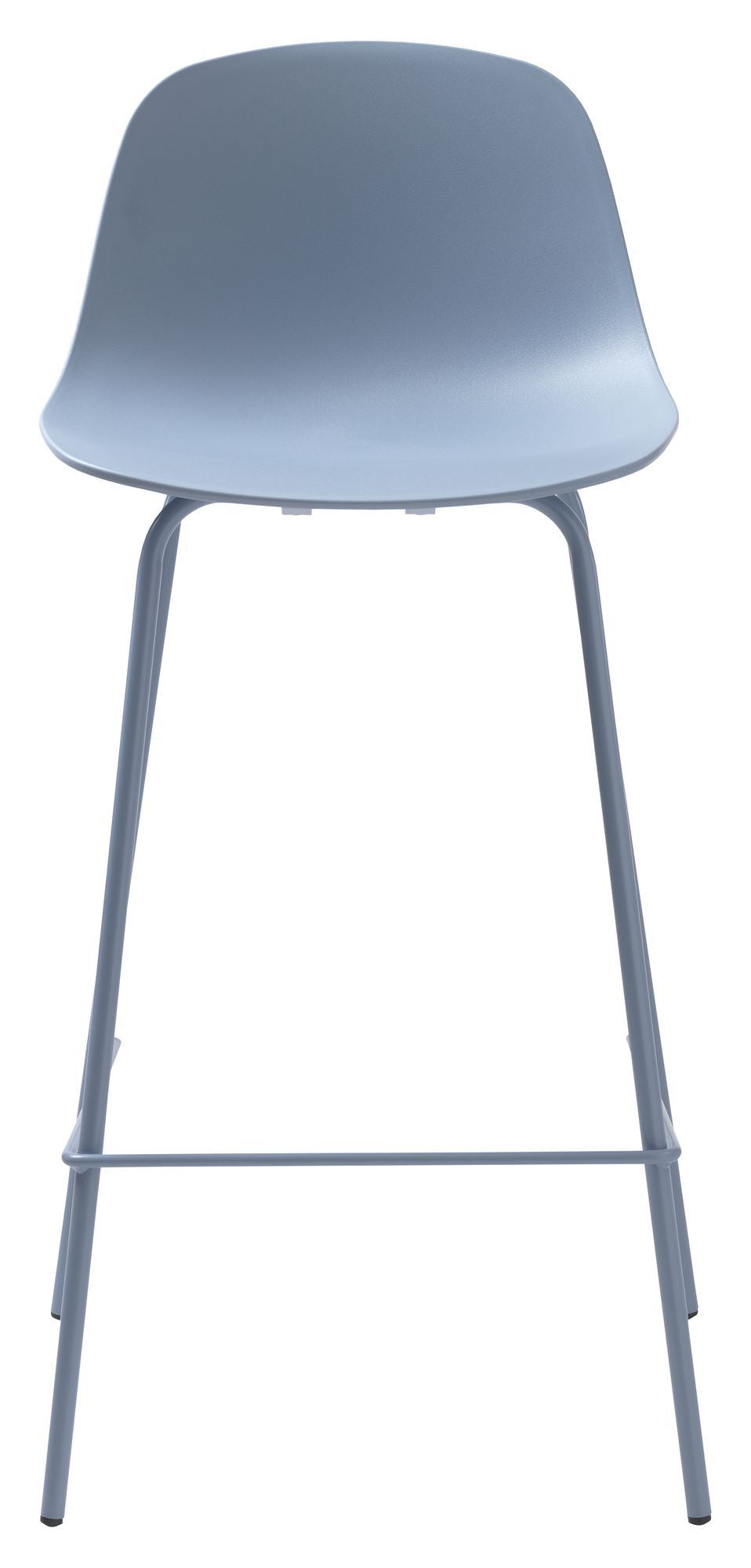 Whitby bar stool SH: 67.50cm, Dusty Blue Plastic