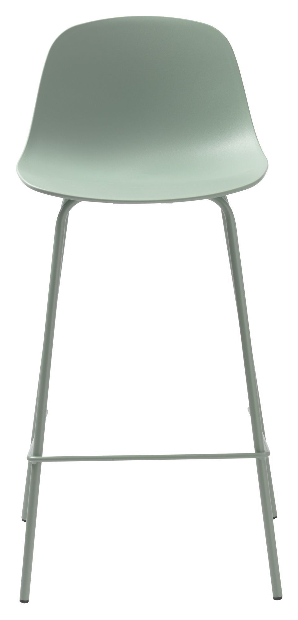 Whitby bar stool SH: 67.50cm, Dusty Green Plastic