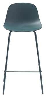 Whitby bar stool SH: 67.50cm, Petrol Plastic