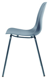 Whitby Dining Chair, Dusty Blue Plastic