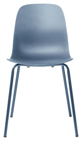 Whitby Dining Chair, Dusty Blue Plastic