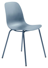 Whitby Dining Chair, Dusty Blue Plastic