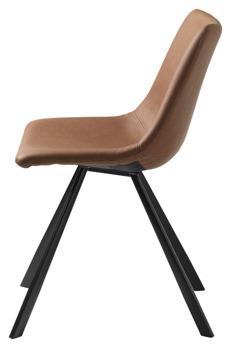 Yukon Dining chair, Light brown PU