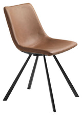 Yukon Dining chair, Light brown PU