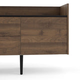 Unit Sideboard - Dark wood w/3 doors