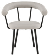 Västerås x Josefin Lustig Dining chair - Offwhite faux leather