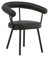 Västerås x Josefin Lustig Dining chair - Black leatherette