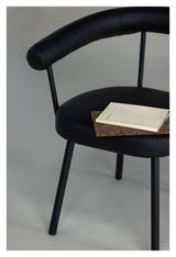 Västerås x Josefin Lustig Dining chair - Black leatherette