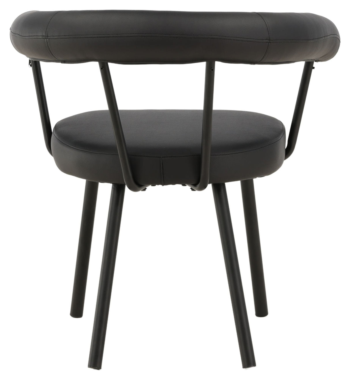 Västerås x Josefin Lustig Dining chair - Black leatherette