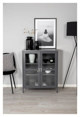 Acero, Metal cabinet, Gray metal, H:97