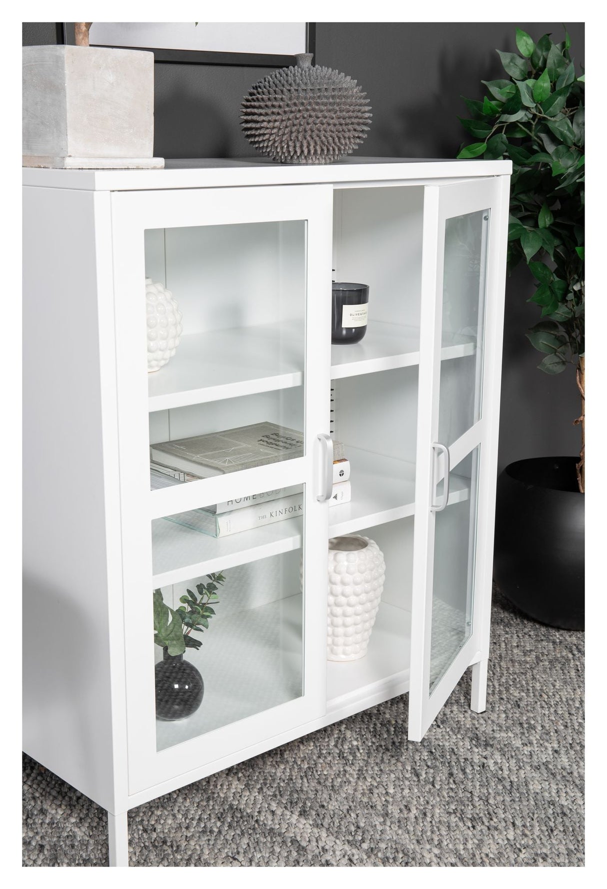 Acero, Metal cabinet, White metal, H:97