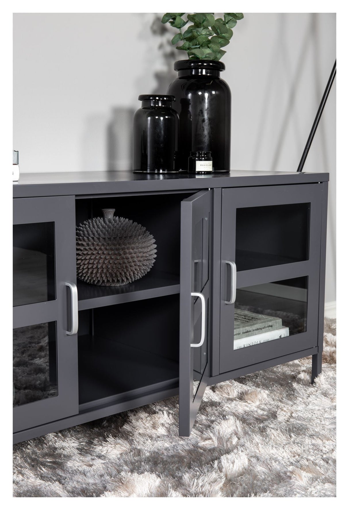 Acero, TV-Table, Gray Metal