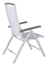 Albany 5-position Garden Chairs - White