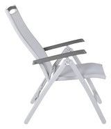 Albany 5-position Garden Chairs - White