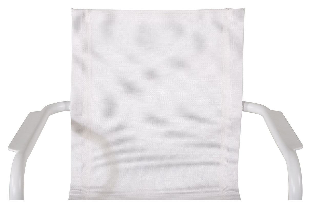 Alina Garden Chair, White Textiles