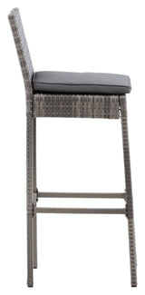 Alo Bar stool with back, Gray cord