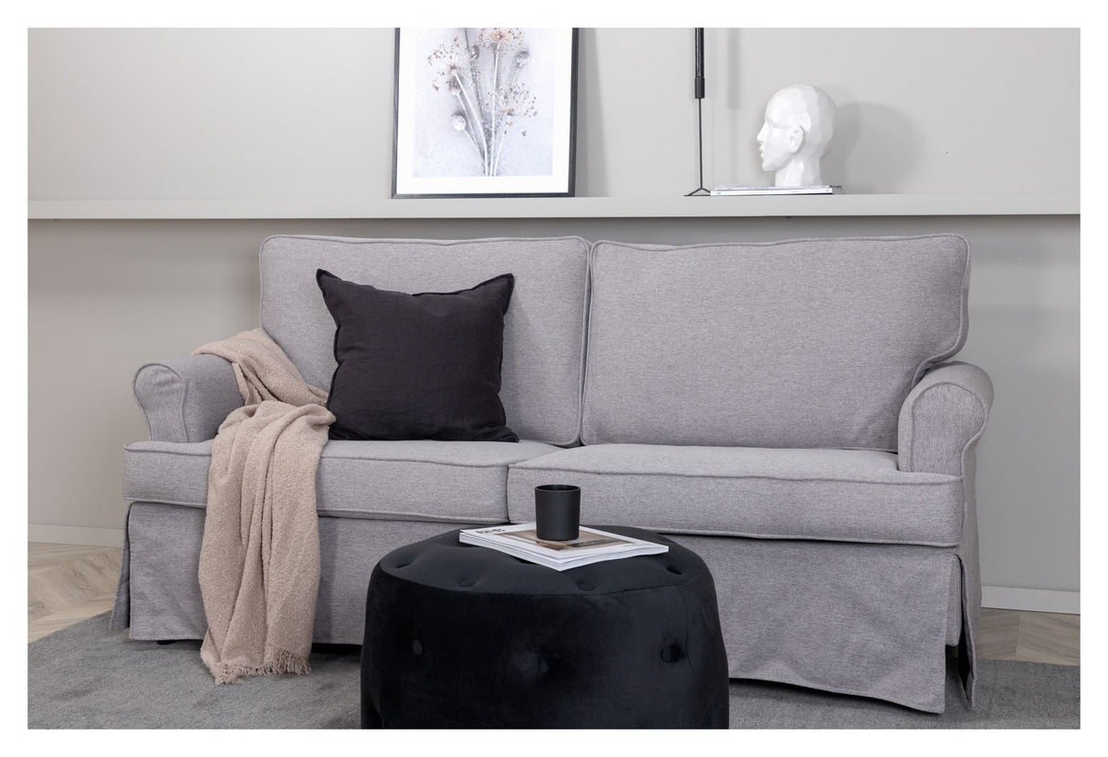 Anton 2-pers. Sofa, Gray fabric