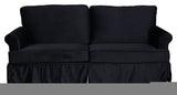 Anton 2-pers. Sofa, Black velvet