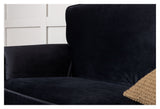 Anton 2-pers. Sofa, Black velvet