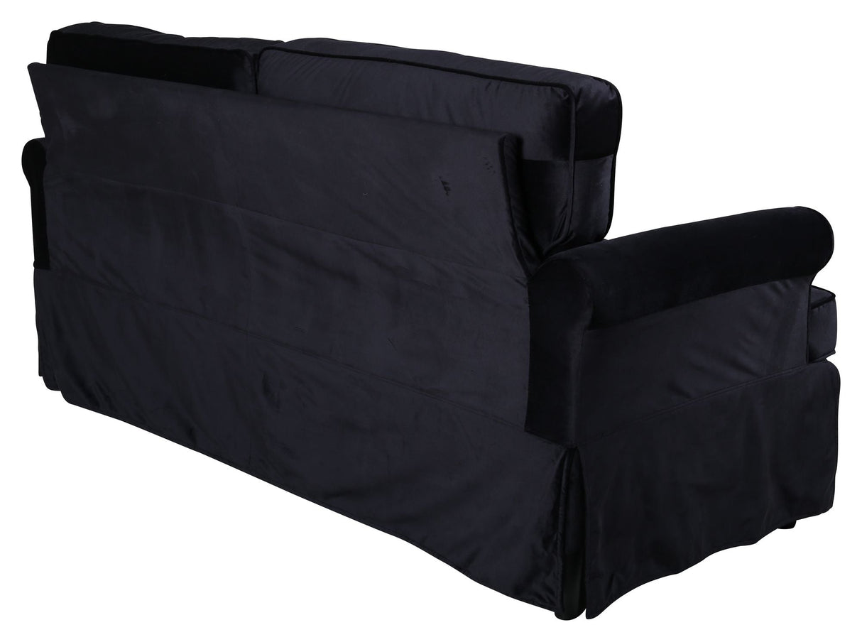 Anton 2-pers. Sofa, Black velvet