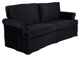 Anton 2-pers. Sofa, Black velvet