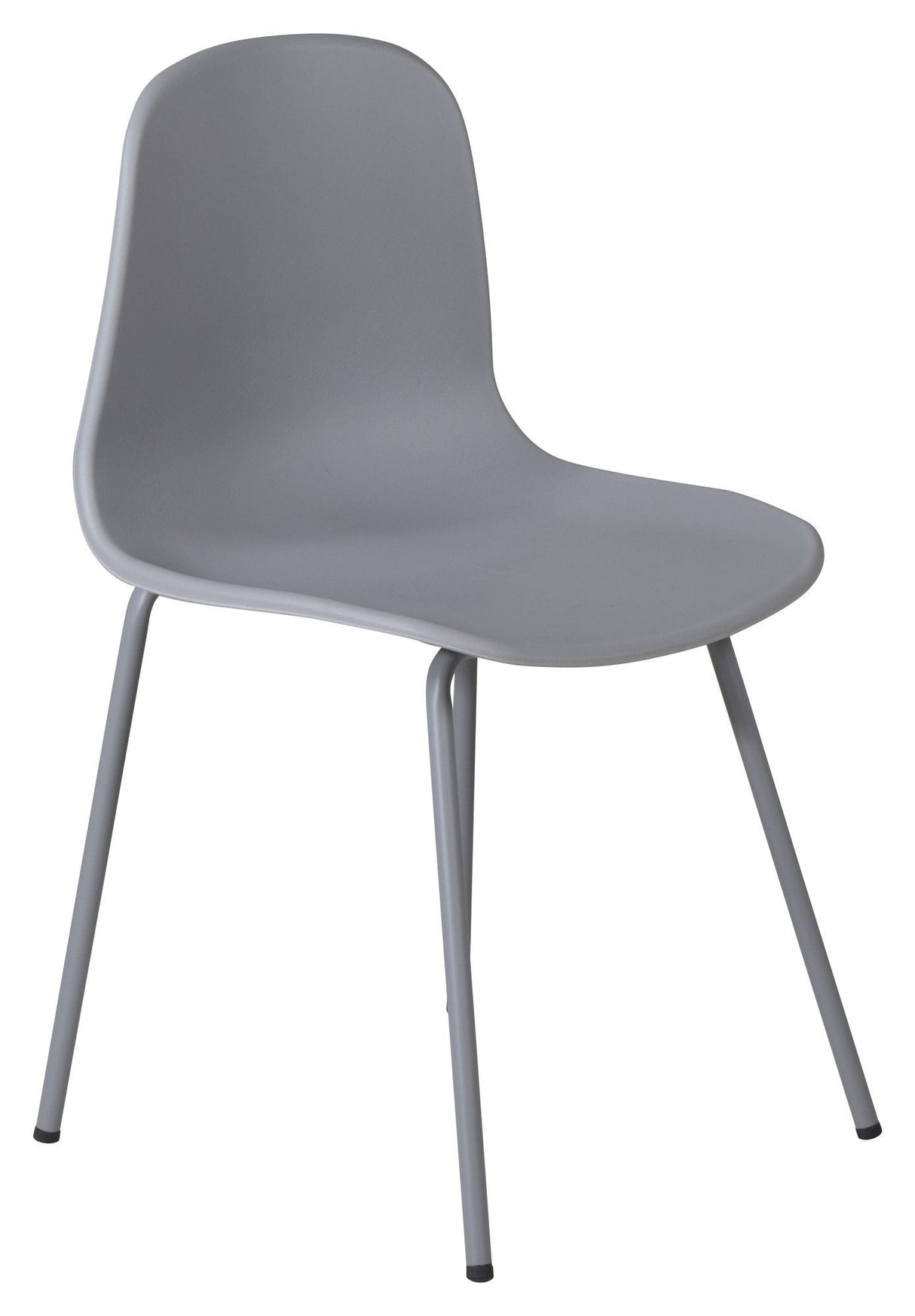 Arctic Dining chair, Gray, gray metal legs