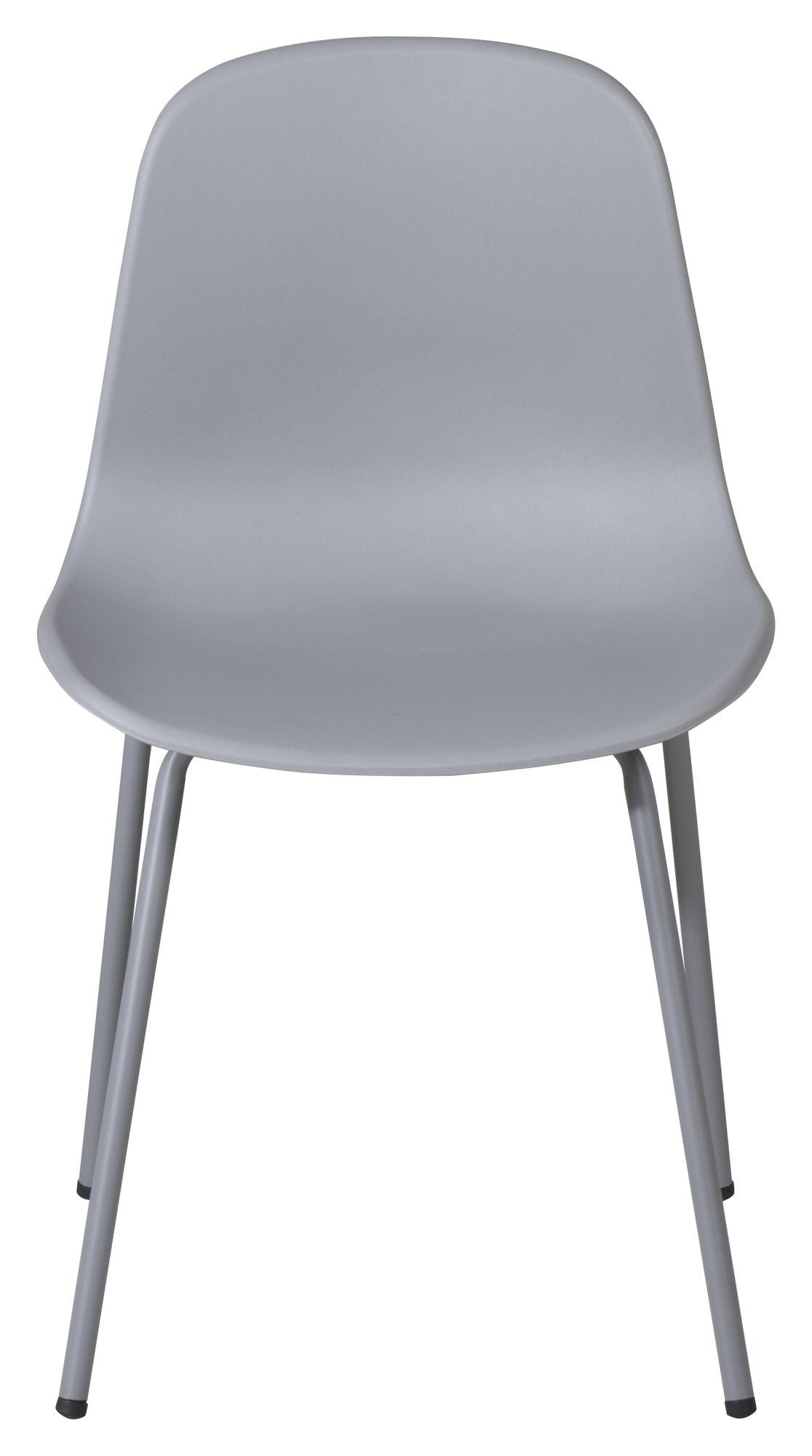 Arctic Dining chair, Gray, gray metal legs