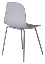 Arctic Dining chair, Gray, gray metal legs