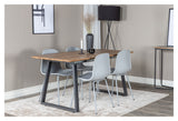 Arctic Dining chair, Gray, gray metal legs