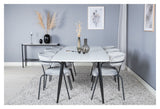 Arrow Dining chair with armrests, Gray velvet