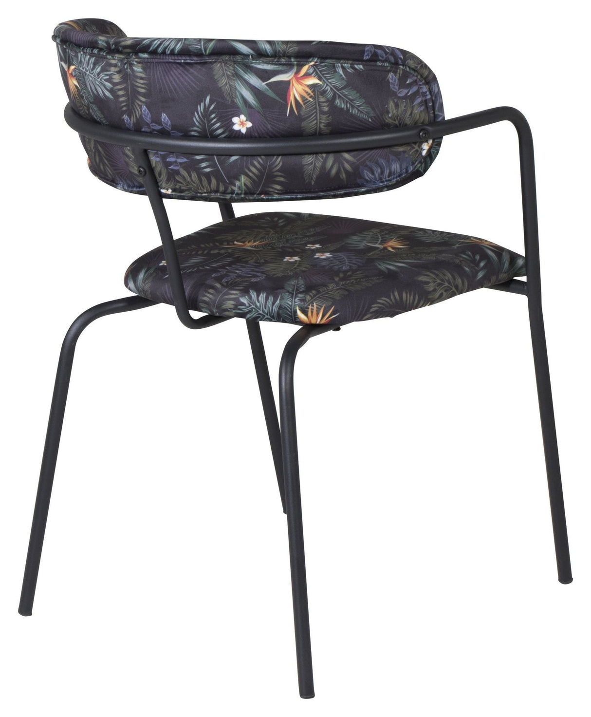 Arrow Dining chair with armrests, Multi velvet