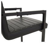 Art Dining Chair, Black Leatherette