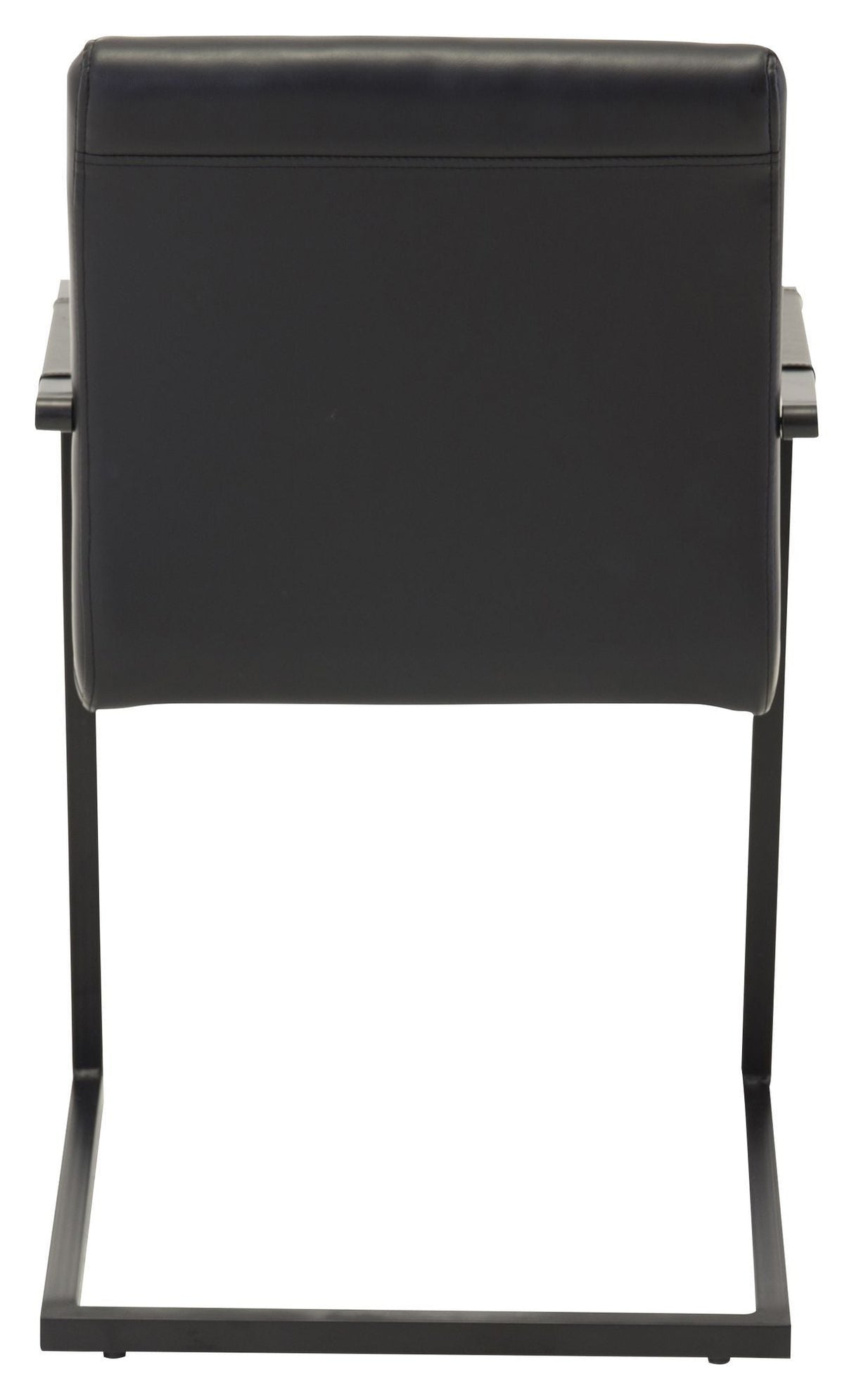 Art Dining Chair, Black Leatherette