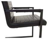 Art Dining Chair, Black Leatherette