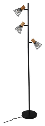 Atticus Floor lamp H138.5xL24xW20, Black