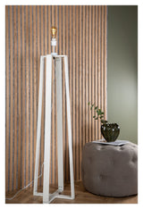 Kick-off Floor lamp, Black/White glass