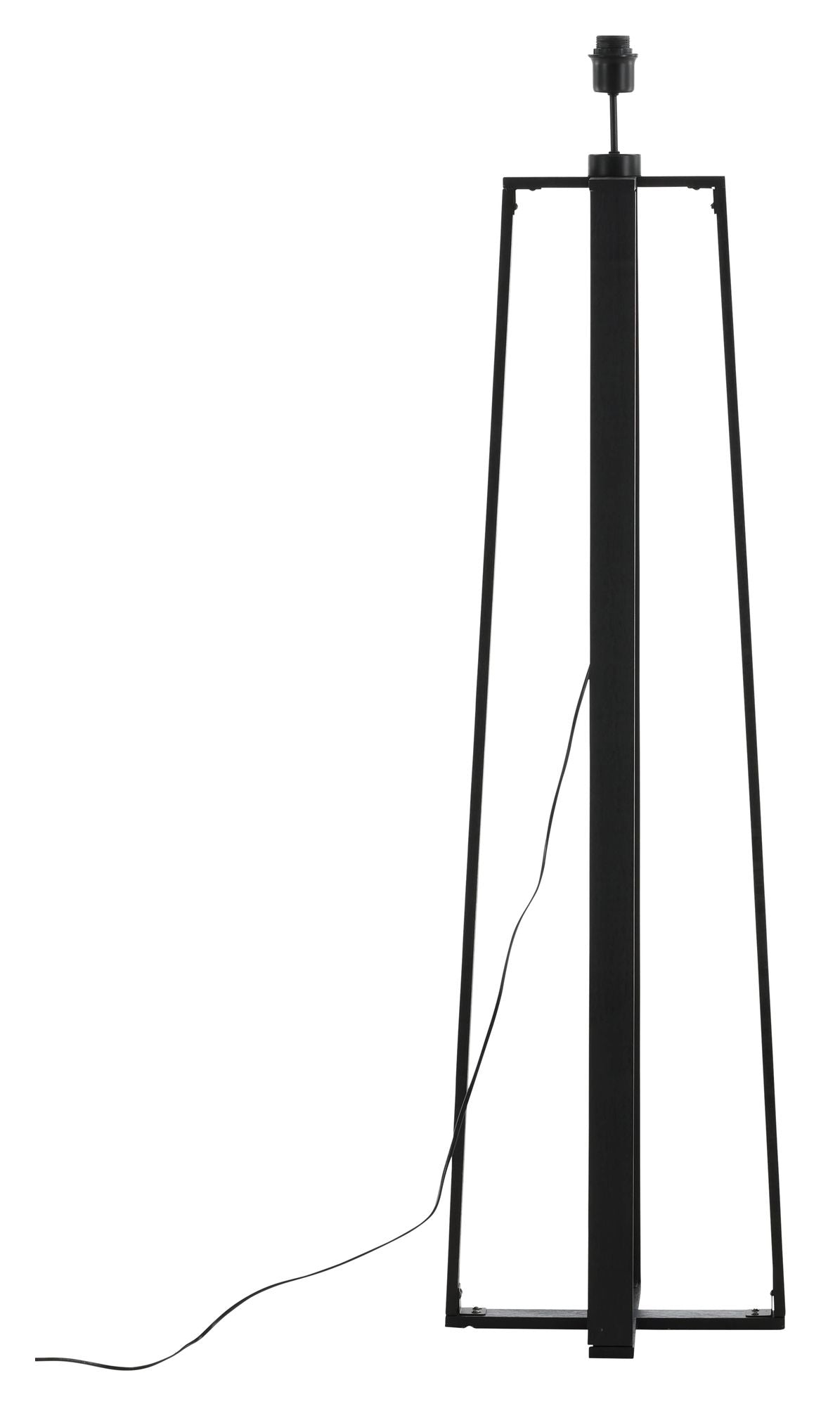 Kick-off Floor lamp, Black/Smokey glass