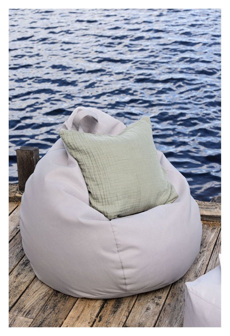 Bago Beanbag, Beige fabric, 80x53x110