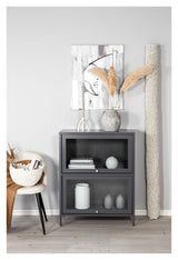 Bakal, Bookcase, Gray metal, H:100