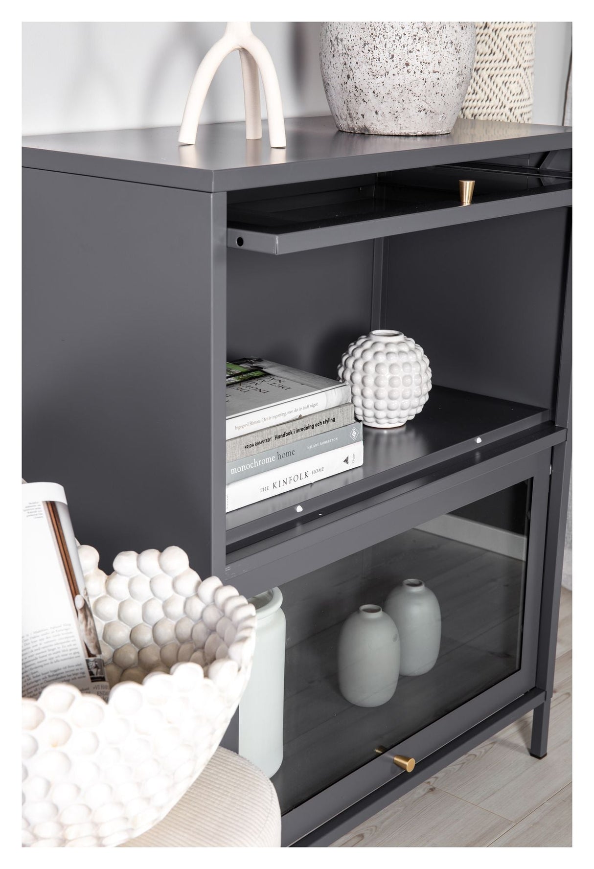 Bakal, Bookcase, Gray metal, H:100