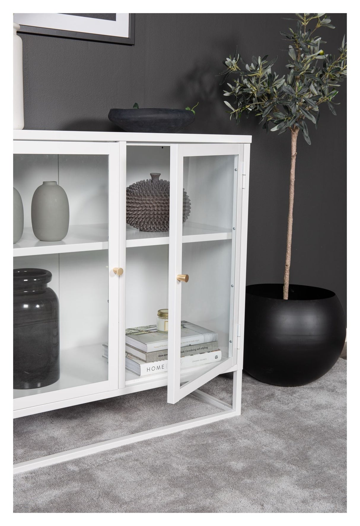 Bakal, Bookcase, White metal, H:85