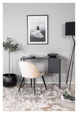 Bakal, Desk, Gray Metal