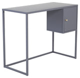 Bakal, Desk, Gray Metal