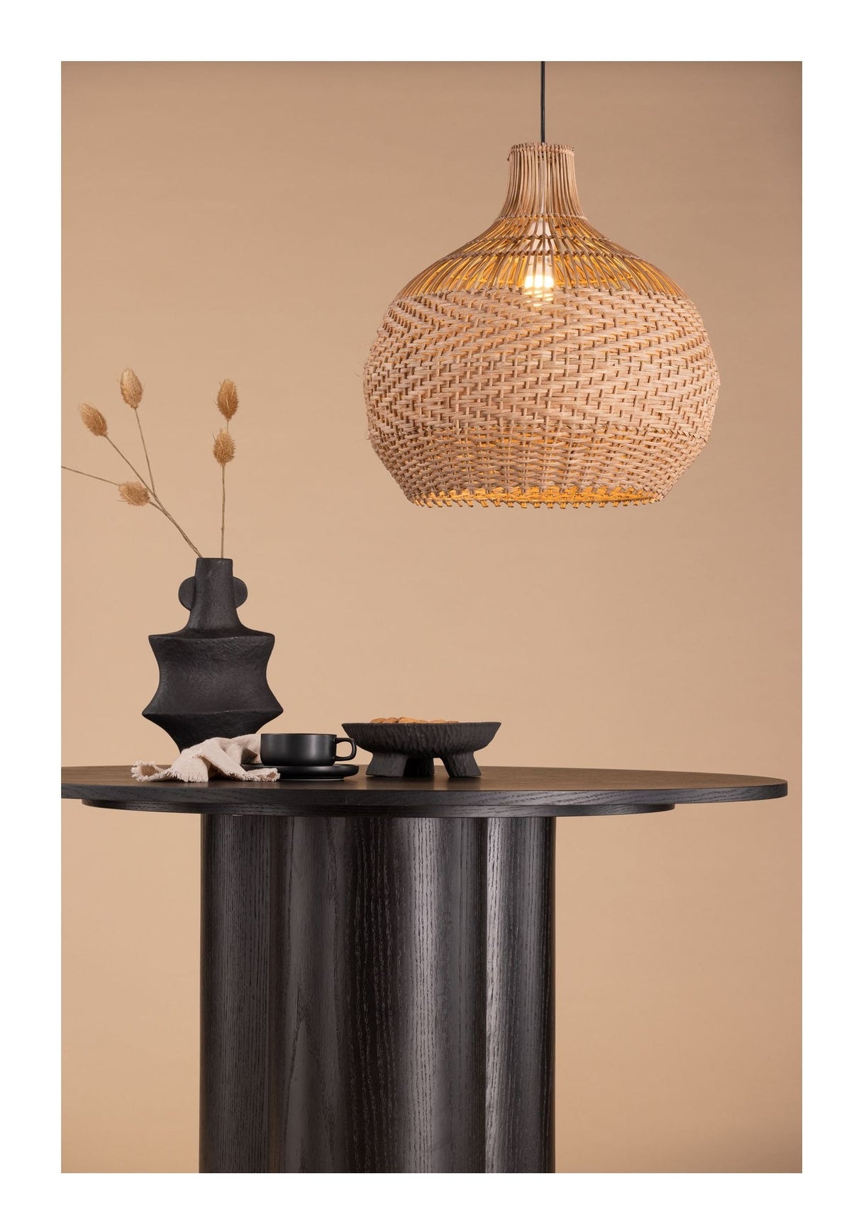 Bastia Pendant, Rattan, Nature