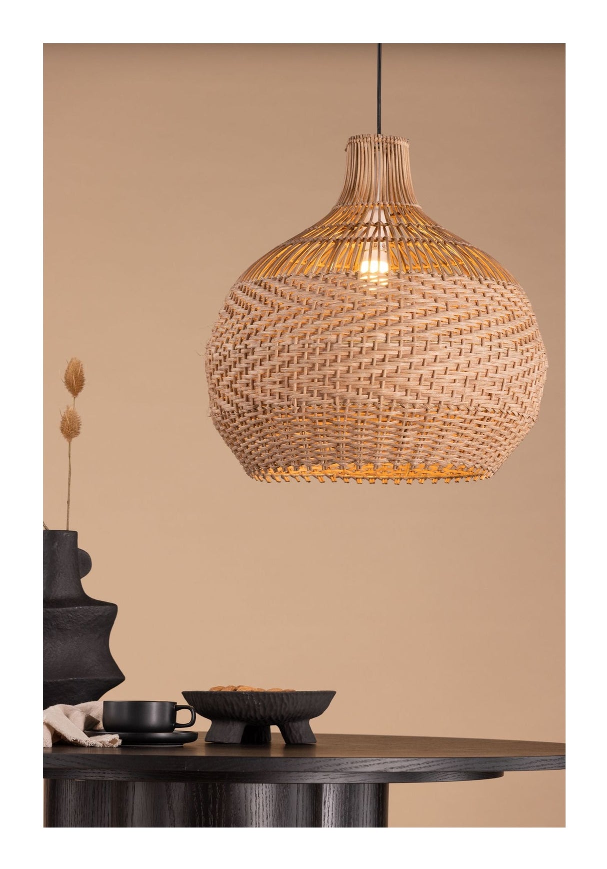 Bastia Pendant, Rattan, Nature